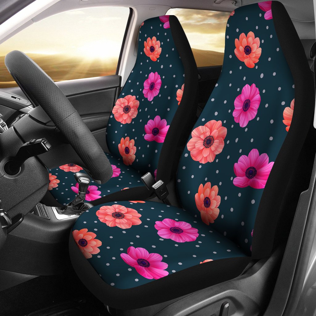 Anemone Pattern Print Design AM08 Universal Fit Car Seat Covers