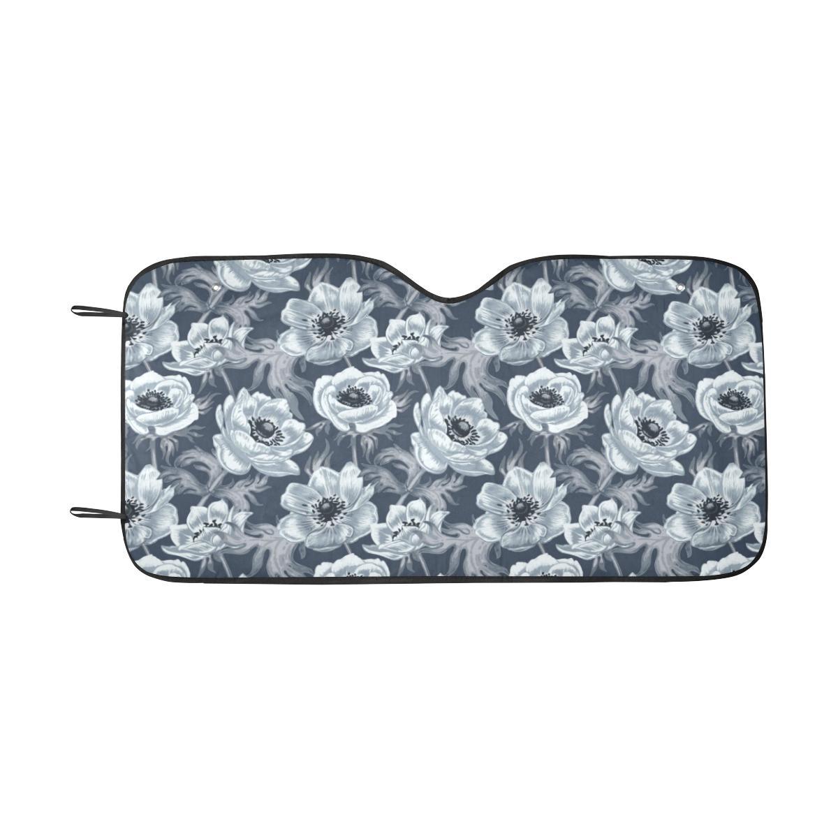 Anemone Pattern Print Design AM09 Car Sun Shade-JorJune