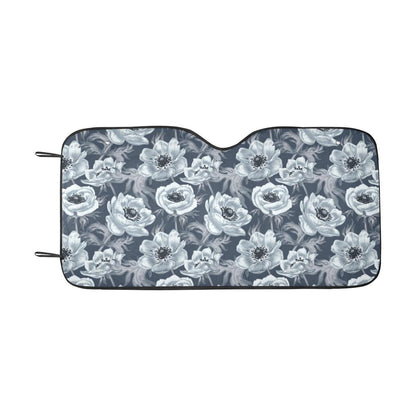 Anemone Pattern Print Design AM09 Car Sun Shade-JorJune