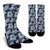 Anemone Pattern Print Design AM09 Crew Crew Socks-JORJUNE.COM