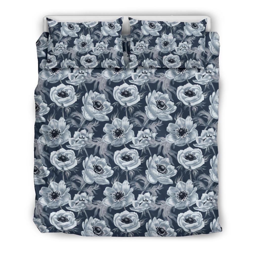 Anemone Pattern Print Design AM09 Duvet Cover Bedding Set-JORJUNE.COM