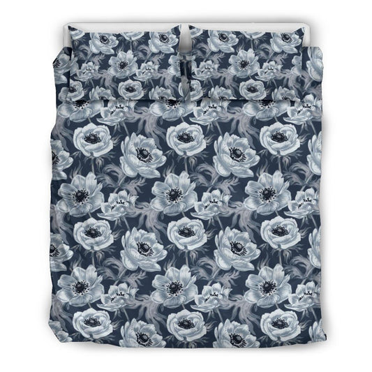 Anemone Pattern Print Design AM09 Duvet Cover Bedding Set-JORJUNE.COM