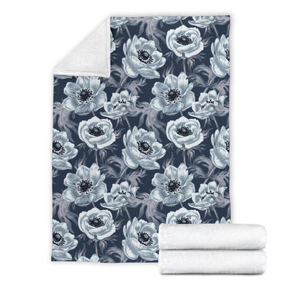 Anemone Pattern Print Design AM09 Fleece Blankete