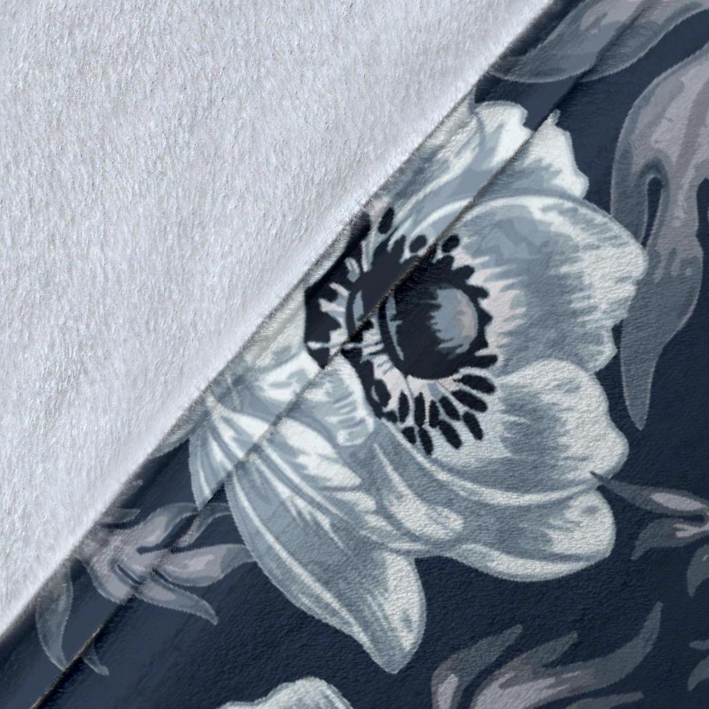 Anemone Pattern Print Design AM09 Fleece Blankete