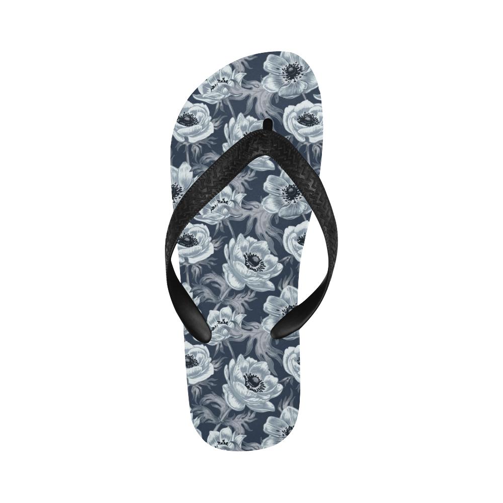 Anemone Pattern Print Design AM09 Flip Flops-JorJune