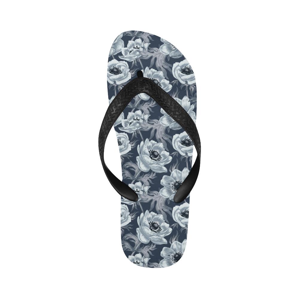 Anemone Pattern Print Design AM09 Flip Flops-JorJune