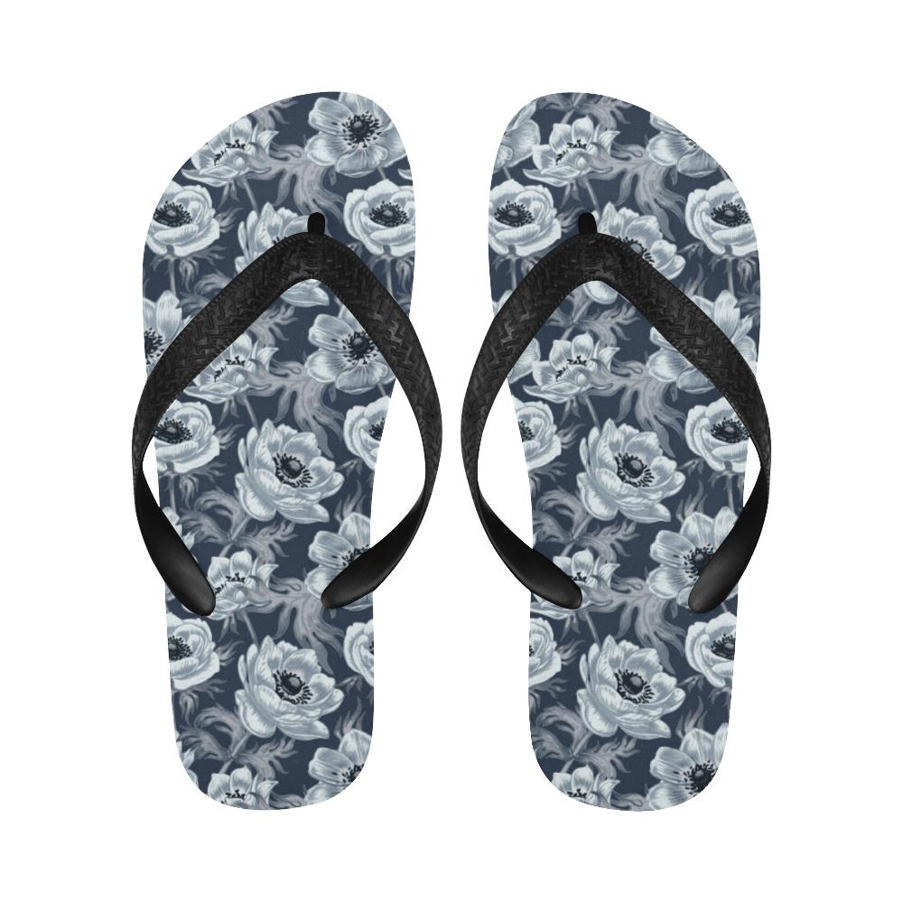 Anemone Pattern Print Design AM09 Flip Flops-JorJune