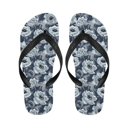 Anemone Pattern Print Design AM09 Flip Flops-JorJune