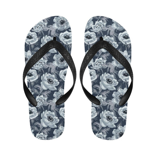 Anemone Pattern Print Design AM09 Flip Flops-JorJune