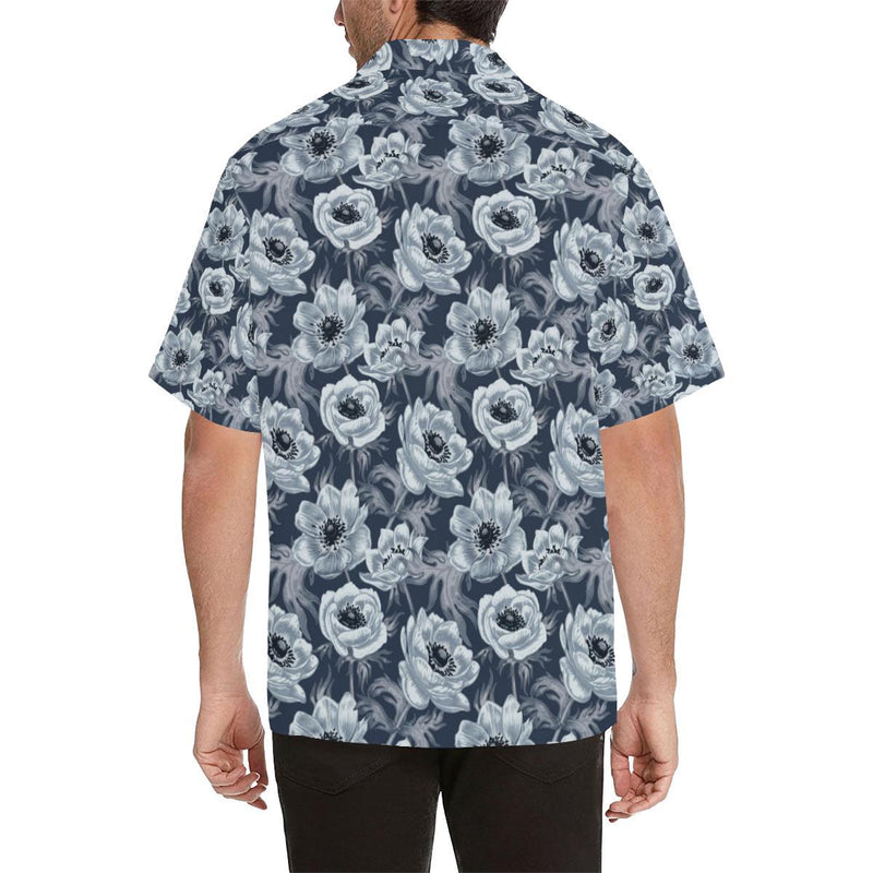Anemone Pattern Print Design AM09 Men Hawaiian Shirt-JorJune