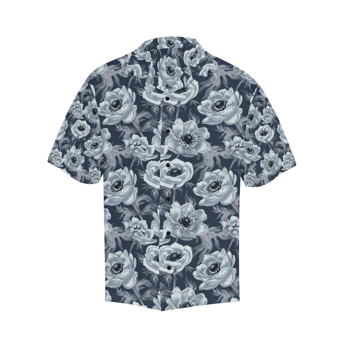 Anemone Pattern Print Design AM09 Men Hawaiian Shirt-JorJune