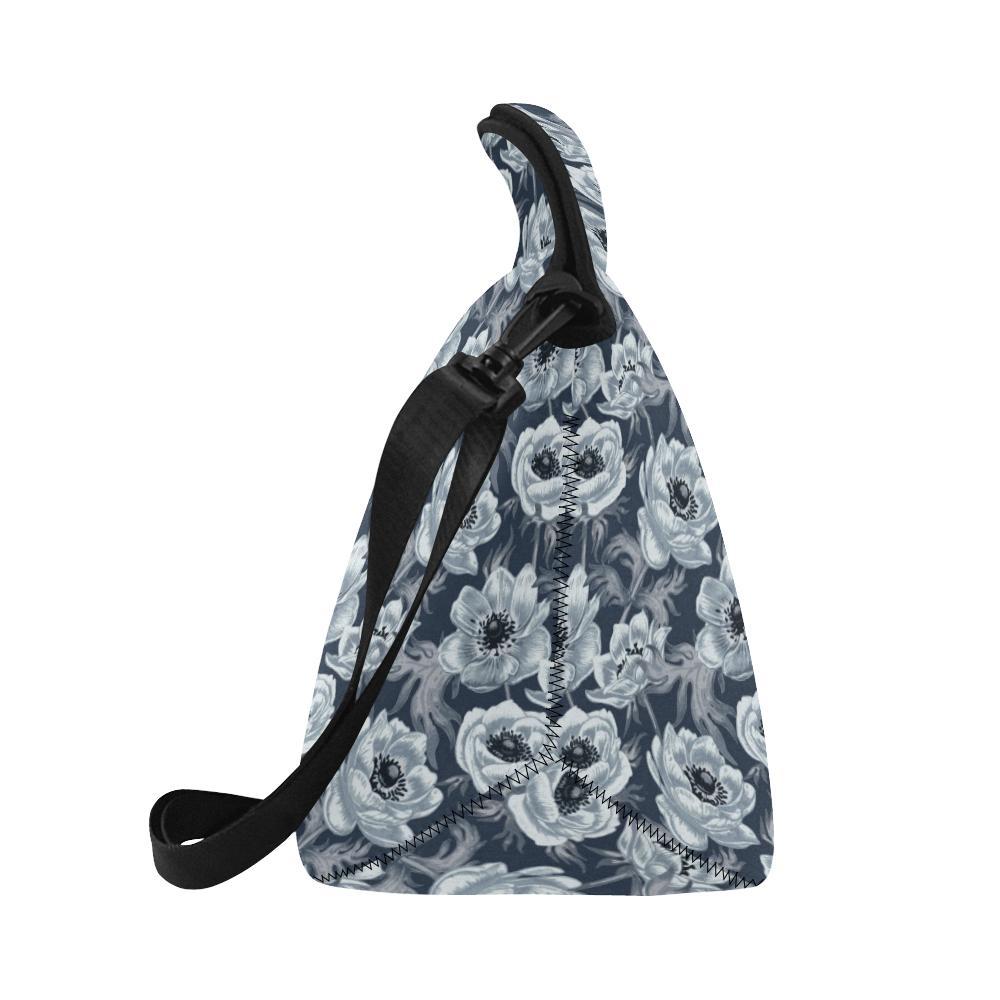 Anemone Pattern Print Design AM09 Neoprene Lunch Bag-JorJune