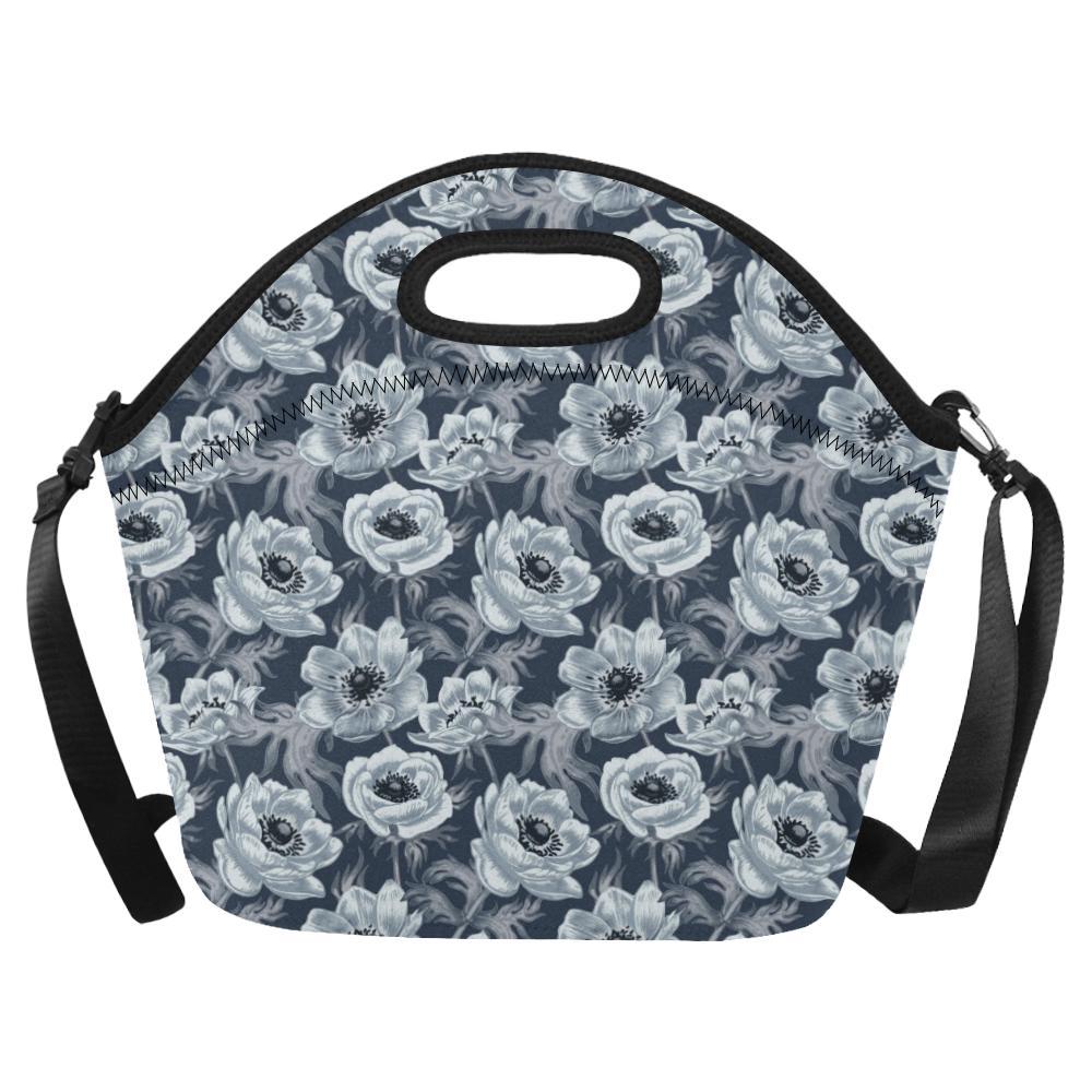 Anemone Pattern Print Design AM09 Neoprene Lunch Bag-JorJune