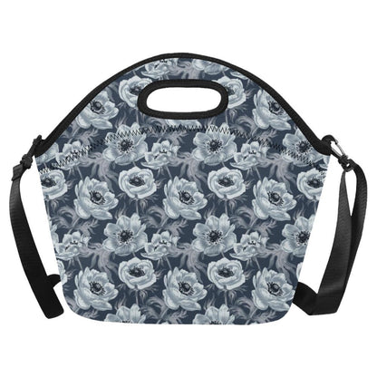 Anemone Pattern Print Design AM09 Neoprene Lunch Bag-JorJune