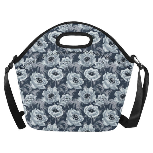 Anemone Pattern Print Design AM09 Neoprene Lunch Bag-JorJune