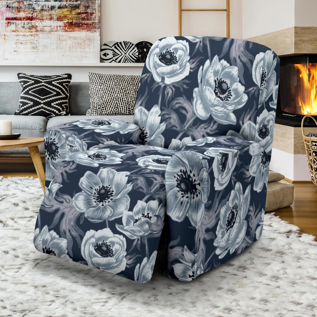 Anemone Pattern Print Design AM09 Recliner Slipcover-JORJUNE.COM