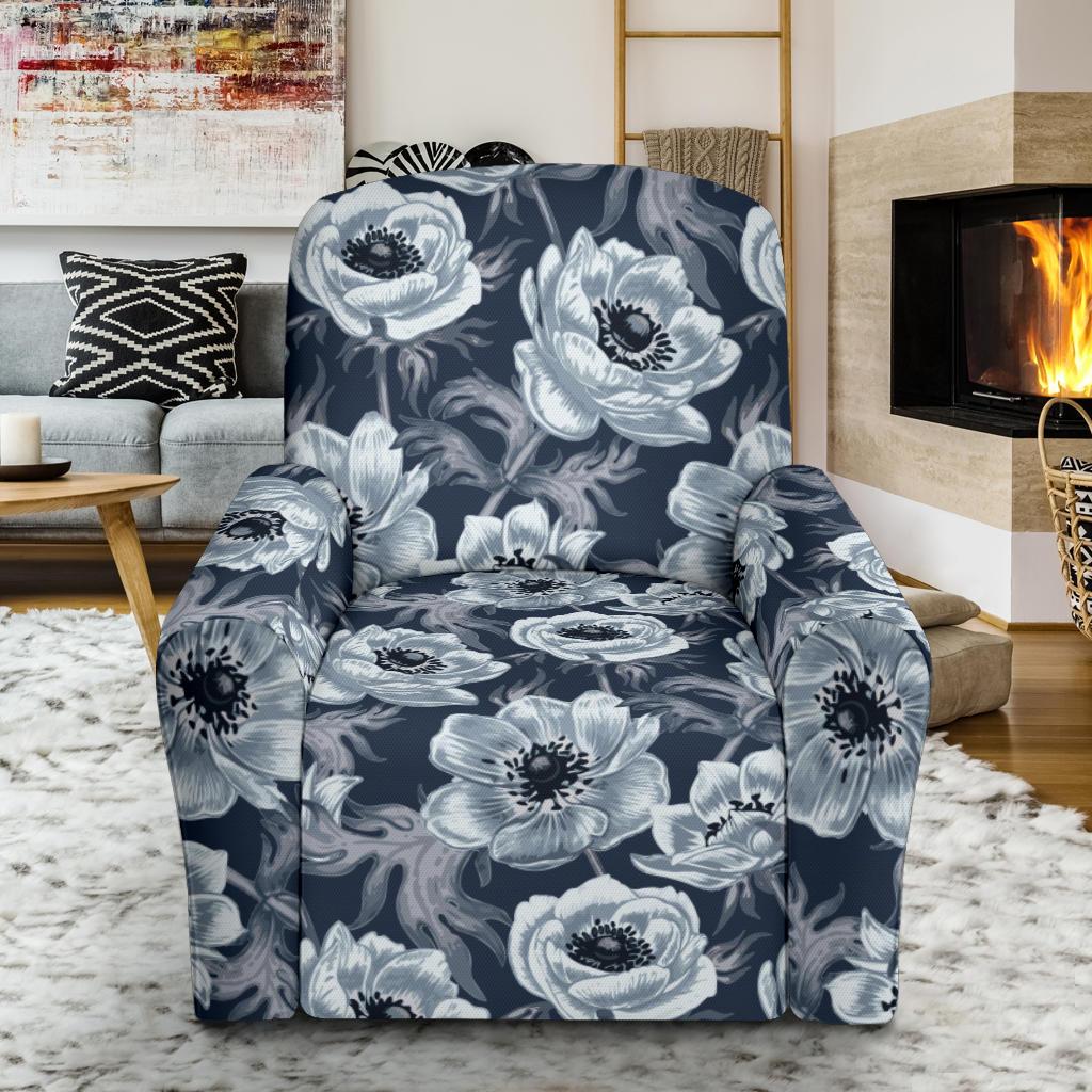 Anemone Pattern Print Design AM09 Recliner Slipcover-JORJUNE.COM