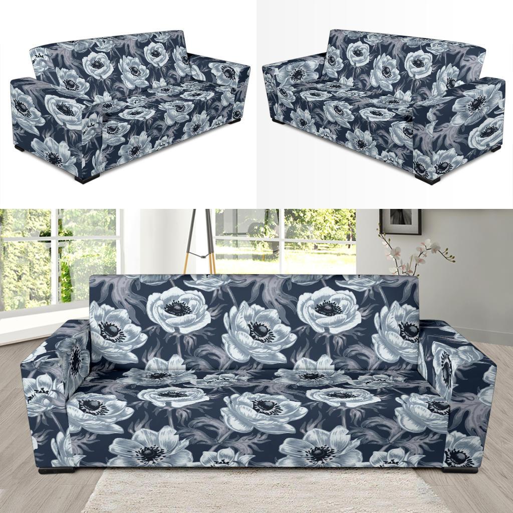 Anemone Pattern Print Design AM09 Sofa Slipcover-JORJUNE.COM
