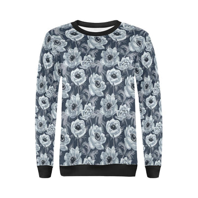 Anemone Pattern Print Design AM09 Women Long Sleeve Sweatshirt-JorJune