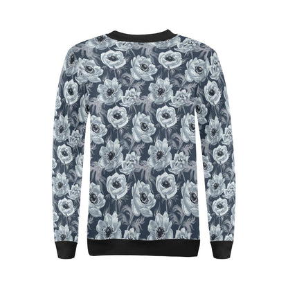 Anemone Pattern Print Design AM09 Women Long Sleeve Sweatshirt-JorJune
