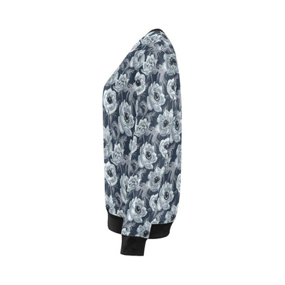 Anemone Pattern Print Design AM09 Women Long Sleeve Sweatshirt-JorJune