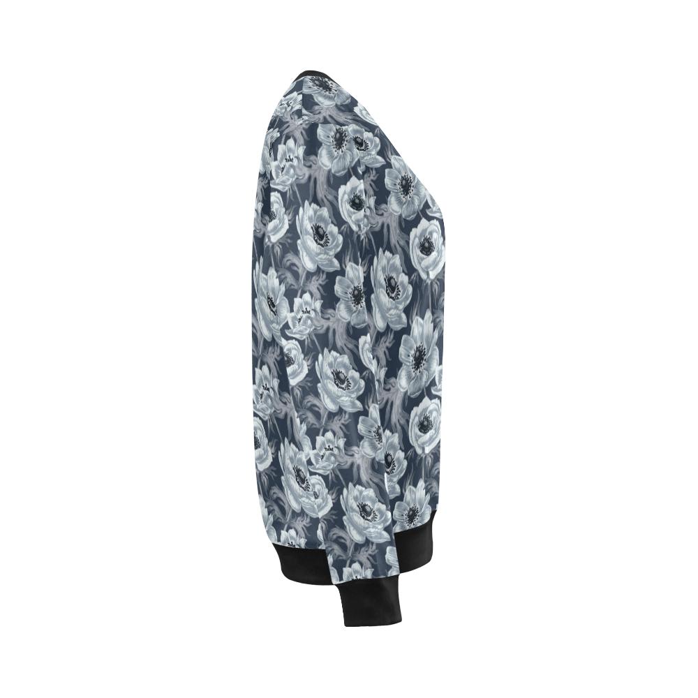 Anemone Pattern Print Design AM09 Women Long Sleeve Sweatshirt-JorJune