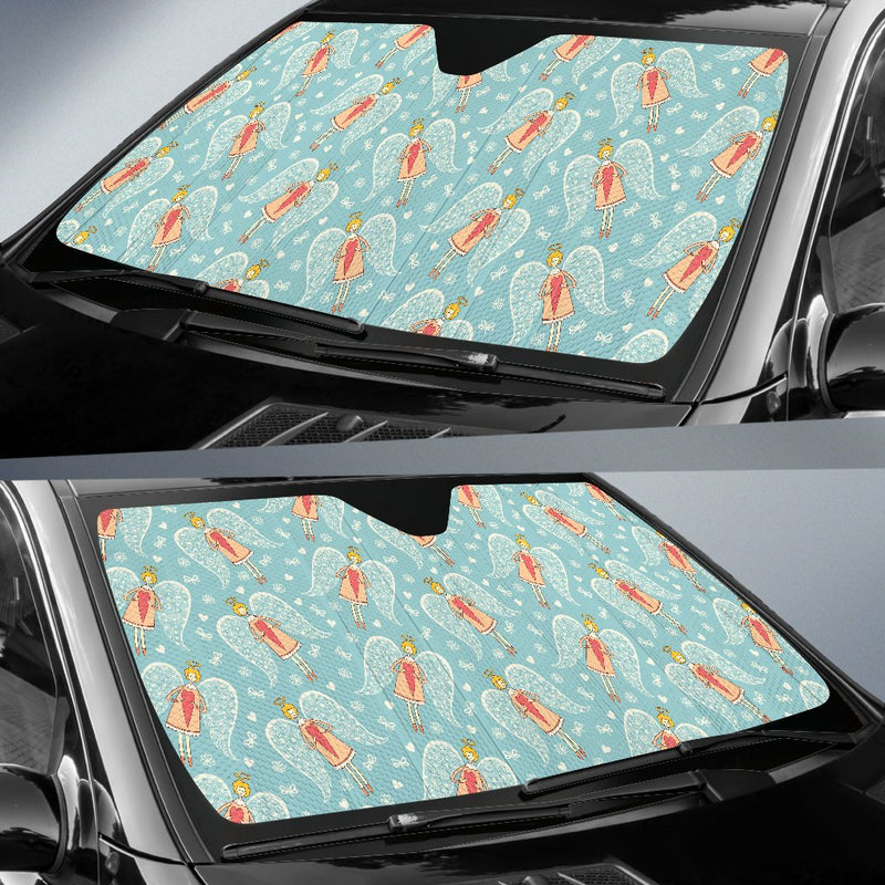 Angel Pattern Print Design 01 Car Sun Shade-JORJUNE.COM