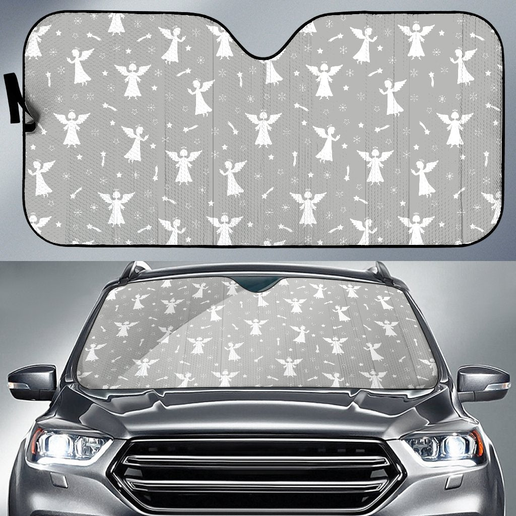 Angel Pattern Print Design 03 Car Sun Shade-JORJUNE.COM