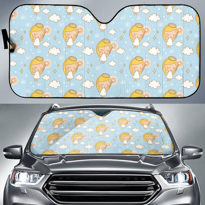 Angel Pattern Print Design 05 Car Sun Shade-JORJUNE.COM