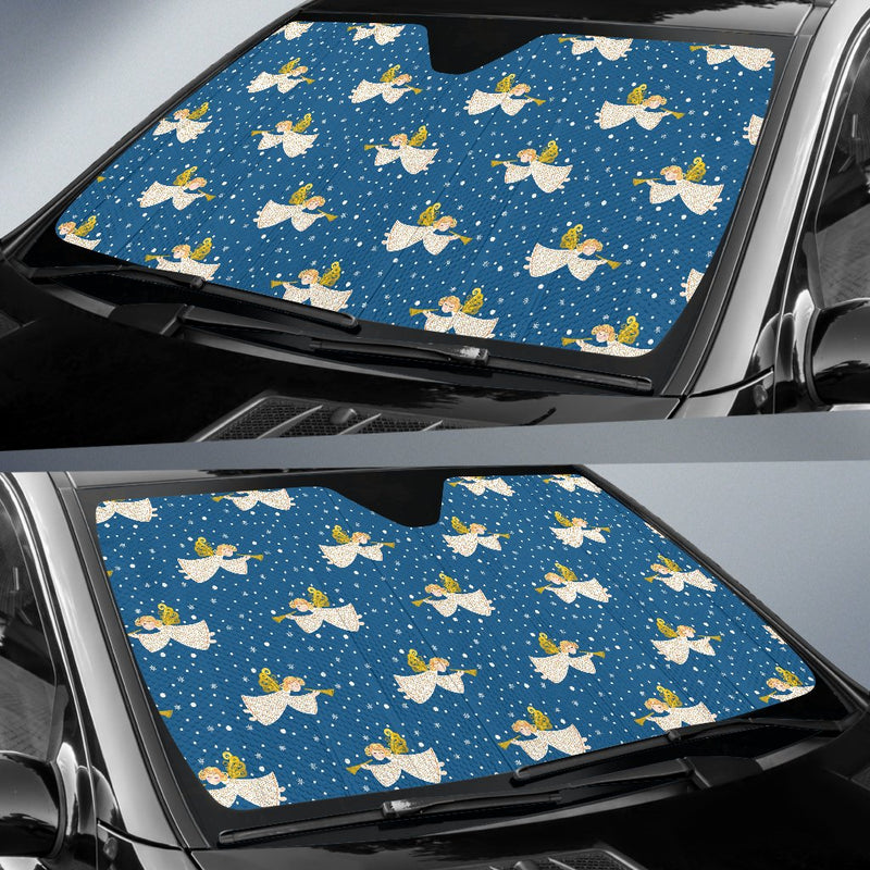 Angel Pattern Print Design 08 Car Sun Shade-JORJUNE.COM