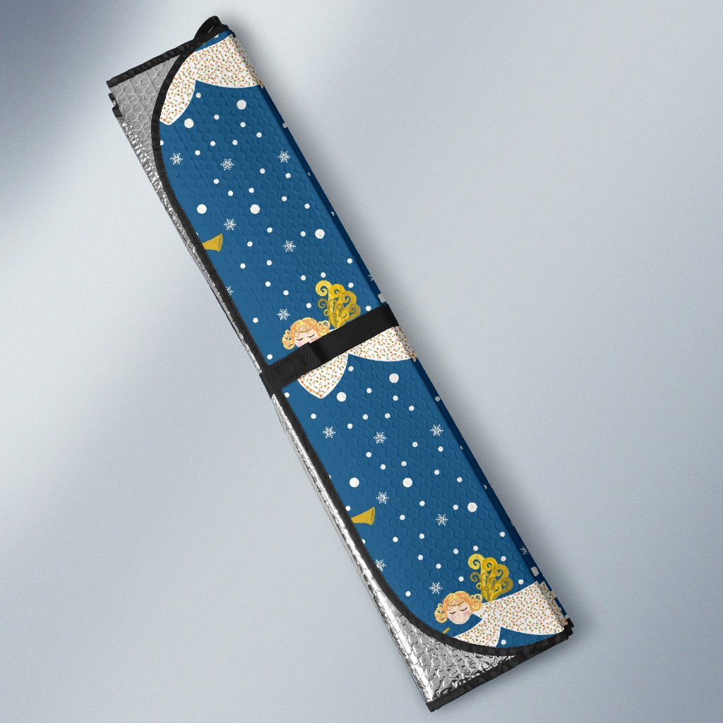 Angel Pattern Print Design 08 Car Sun Shade-JORJUNE.COM