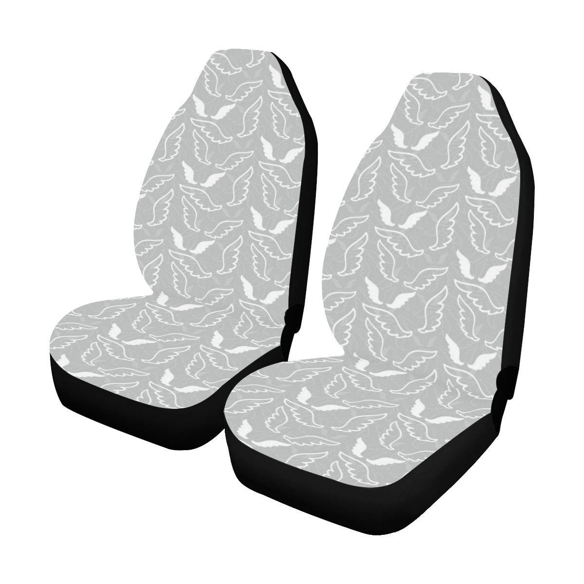 Angel Wings Pattern Print Design 01 Car Seat Covers (Set of 2)-JORJUNE.COM