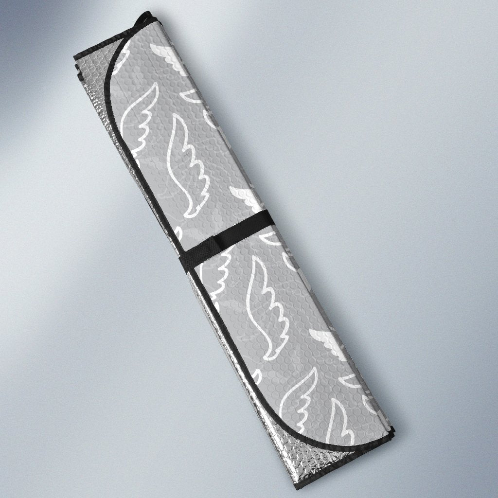 Angel Wings Pattern Print Design 01 Car Sun Shade-JORJUNE.COM