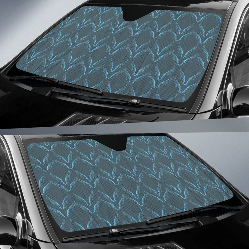 Angel Wings Pattern Print Design 04 Car Sun Shade-JORJUNE.COM