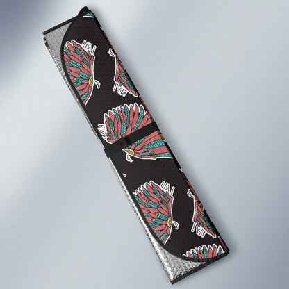 Angel Wings Pattern Print Design 05 Car Sun Shade-JORJUNE.COM