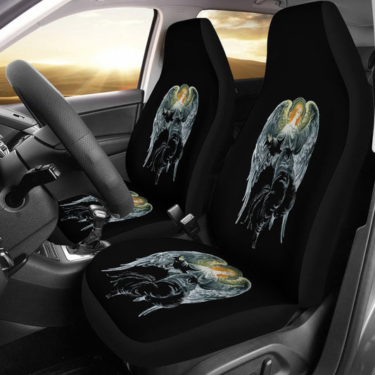 Angel With Wings Cute Design Print Universal Fit Car Seat Covers