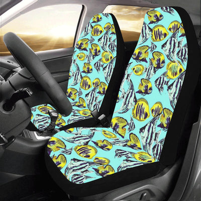 Angelfish Pattern Print Design 02 Car Seat Covers (Set of 2)-JORJUNE.COM