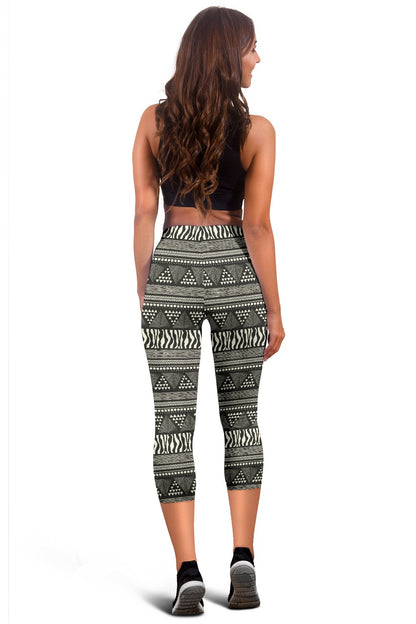 Animal Skin Aztec Pattern Women Capris