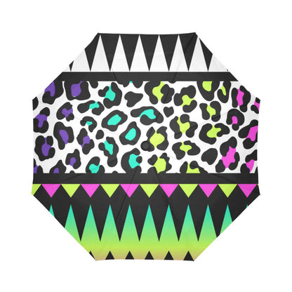 Animal Skin Aztec Rainbow Automatic Foldable Umbrella