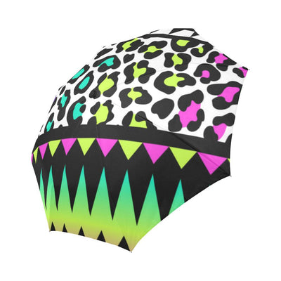 Animal Skin Aztec Rainbow Automatic Foldable Umbrella