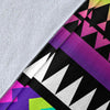 Animal Skin Aztec Rainbow Fleece Blanket
