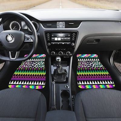 Animal Skin Aztec Rainbow Front and Back Car Floor Mats