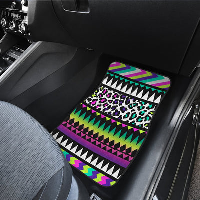 Animal Skin Aztec Rainbow Front and Back Car Floor Mats