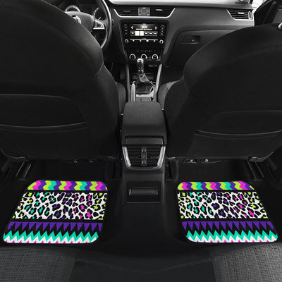 Animal Skin Aztec Rainbow Front and Back Car Floor Mats