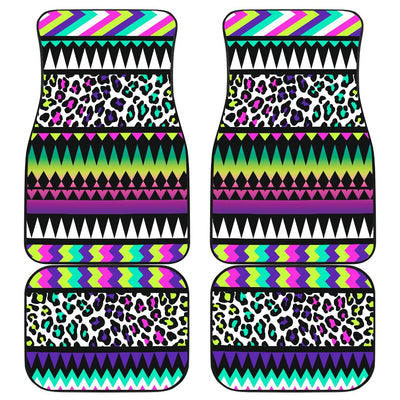 Animal Skin Aztec Rainbow Front and Back Car Floor Mats