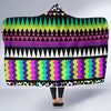 Animal Skin Aztec Rainbow Hooded Blanket-JORJUNE.COM