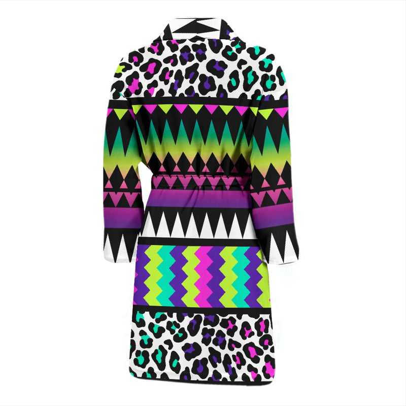 Animal Skin Aztec Rainbow Men Bath Robe