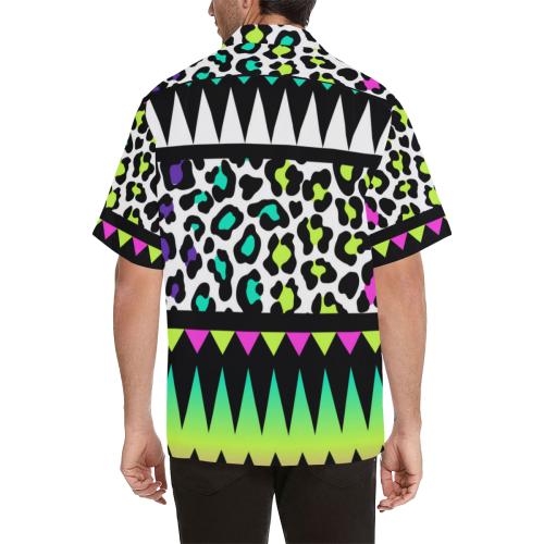 Animal Skin Aztec Rainbow Men Hawaiian Shirt