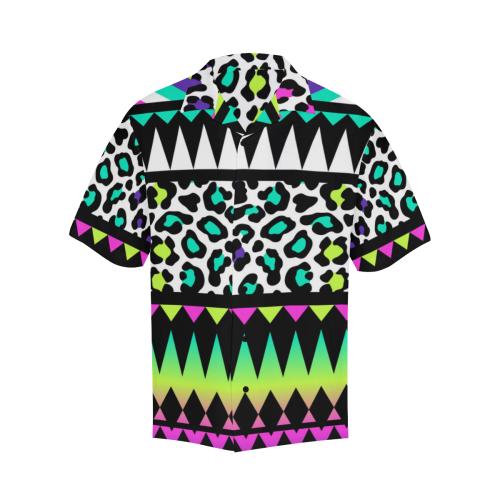 Animal Skin Aztec Rainbow Men Hawaiian Shirt