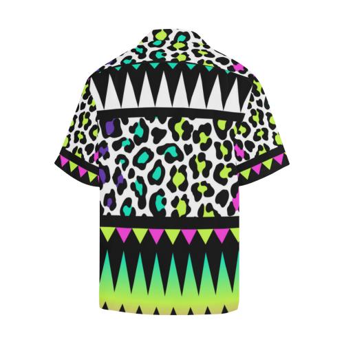 Animal Skin Aztec Rainbow Men Hawaiian Shirt